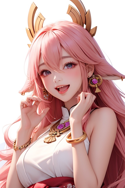 ba shen zi,  1girl,  pink hair by 泊T.T on Tensor.Art
