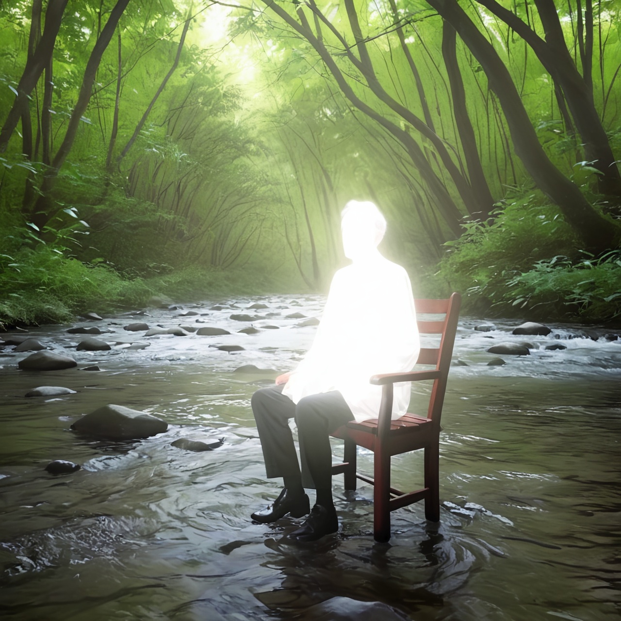 lghtshft_lora,  glowing,  old man on Tensor.Art