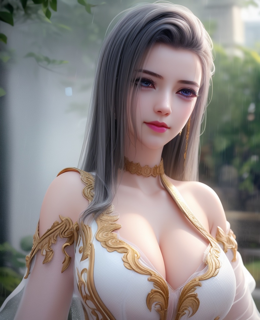 <lora:645-DA-超神学院-鹤熙:0.8>(,1girl, ,best quality, ),looking at viewer,  ,,ultra detailed background,ultra detailed background,ultra realistic 8k cg,  ,masterpiece, (( , )), ultra realistic 8k cg, ,   crying with eyes open,    ,eyelashes,magic,hydrokinesis,sweat, wet, rain, ,       (cleavage), (),