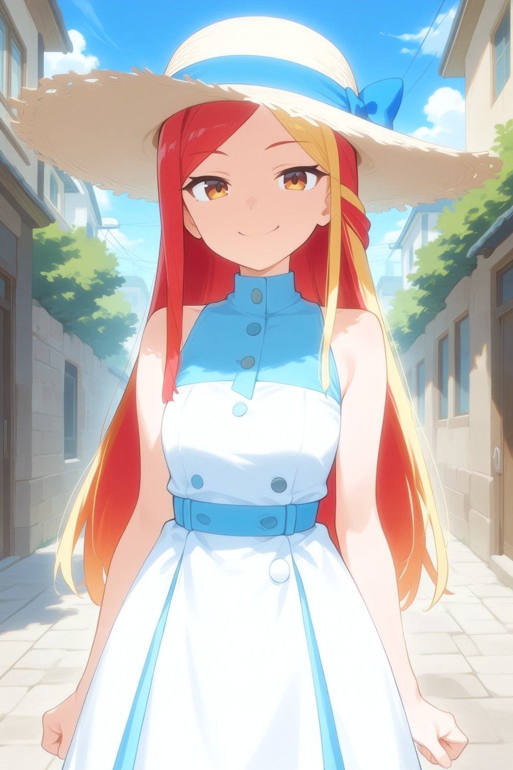 a young,  appearing to be in her late teens or early twenties,  a faint smile on Tensor.Art