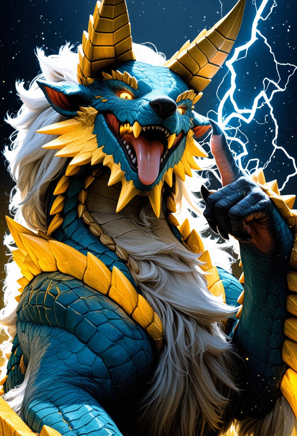 solo,  no humans,  feral on Tensor.Art