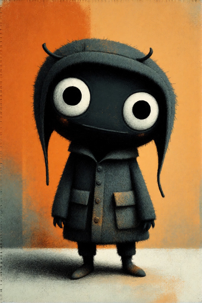 ToonDaal,  Style: Whimsical digital illustration with textured,  textile-inspired rendering on Tensor.Art
