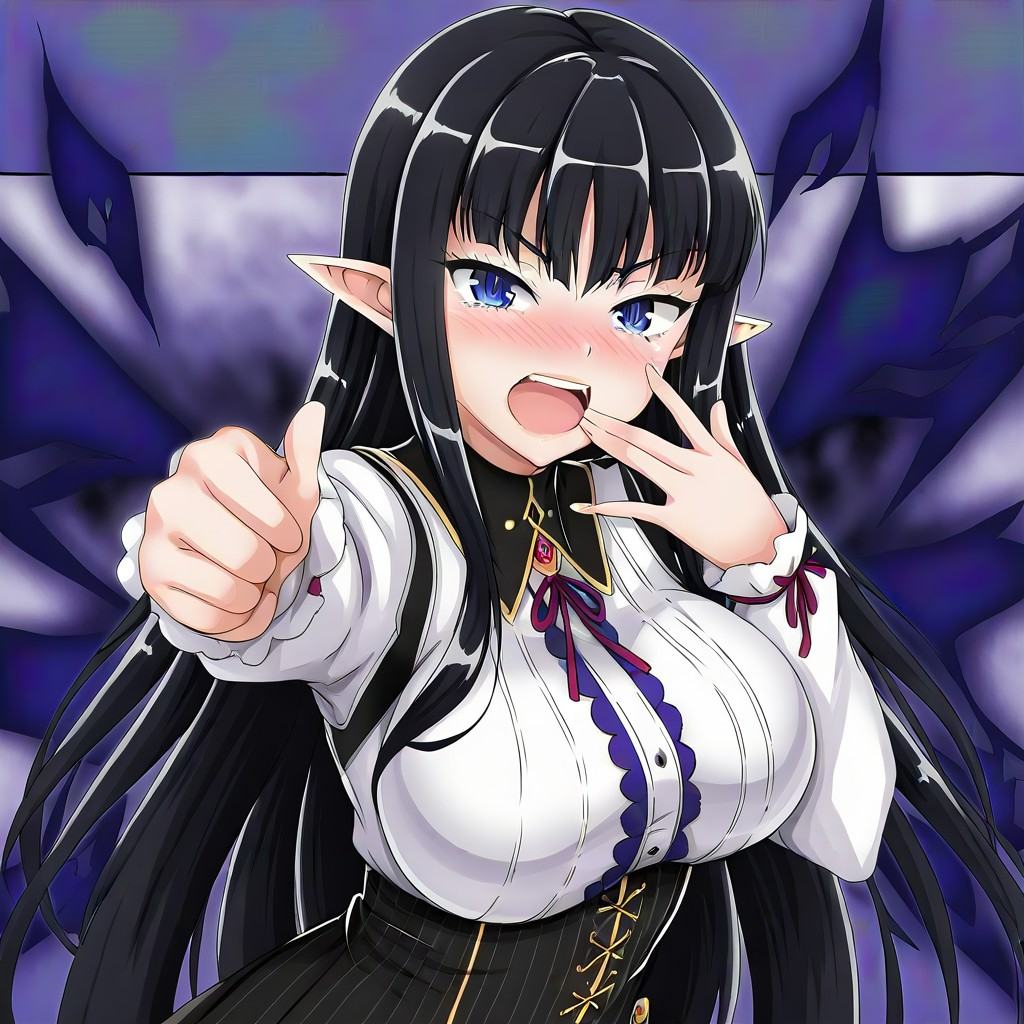 Nyx,  black_hair,  long_hair on Tensor.Art