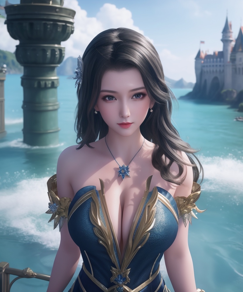 <lora:542-DA-万界至尊-青雉:0.8>(,1girl, ,best quality, ),looking at viewer,ultra detailed background,ultra detailed background,ultra realistic 8k cg, ,masterpiece, (( , )),     ,castle,     (hydrokinesis),  (cleavage), (),