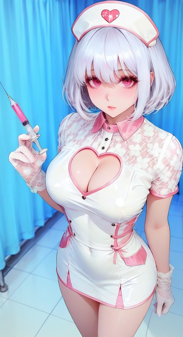 straight_hair,  silver hair,  standing on Tensor.Art