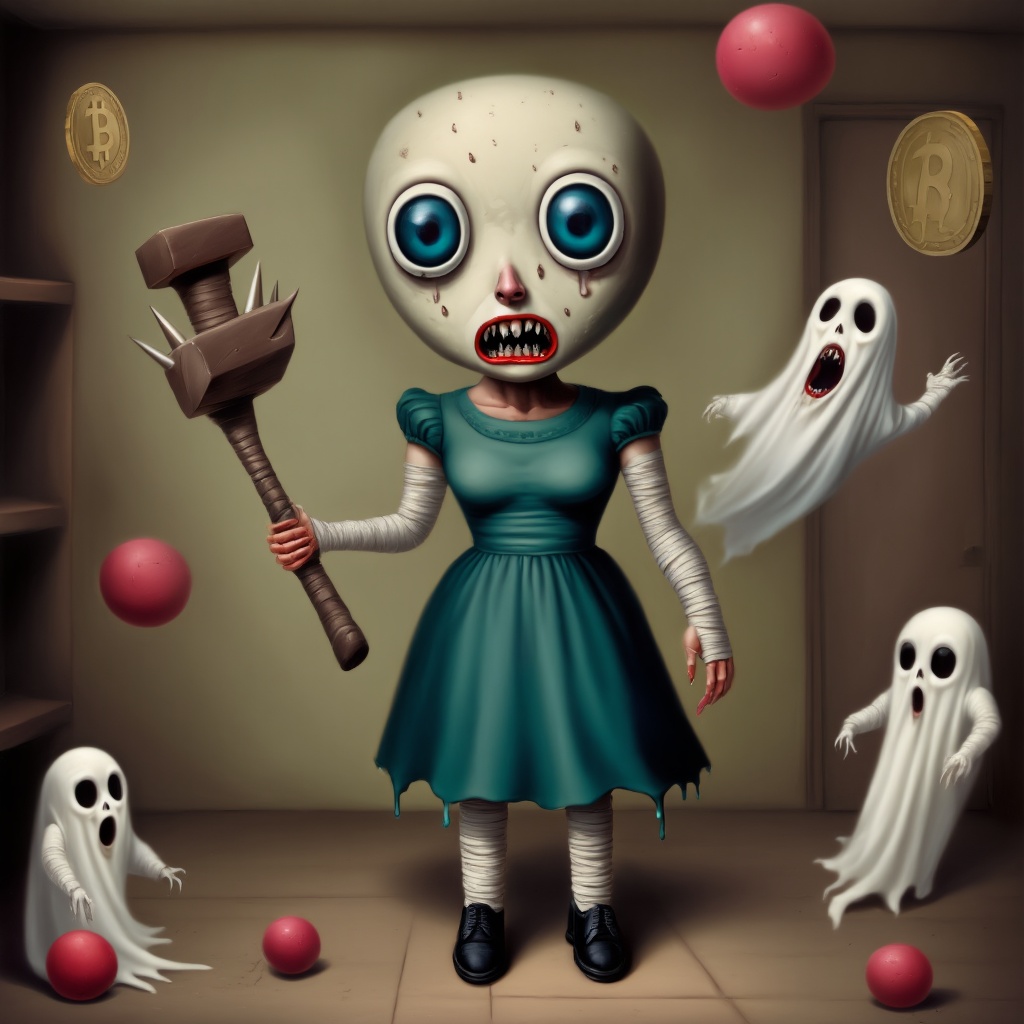 lowbrow art style,  surreal,  solo on Tensor.Art