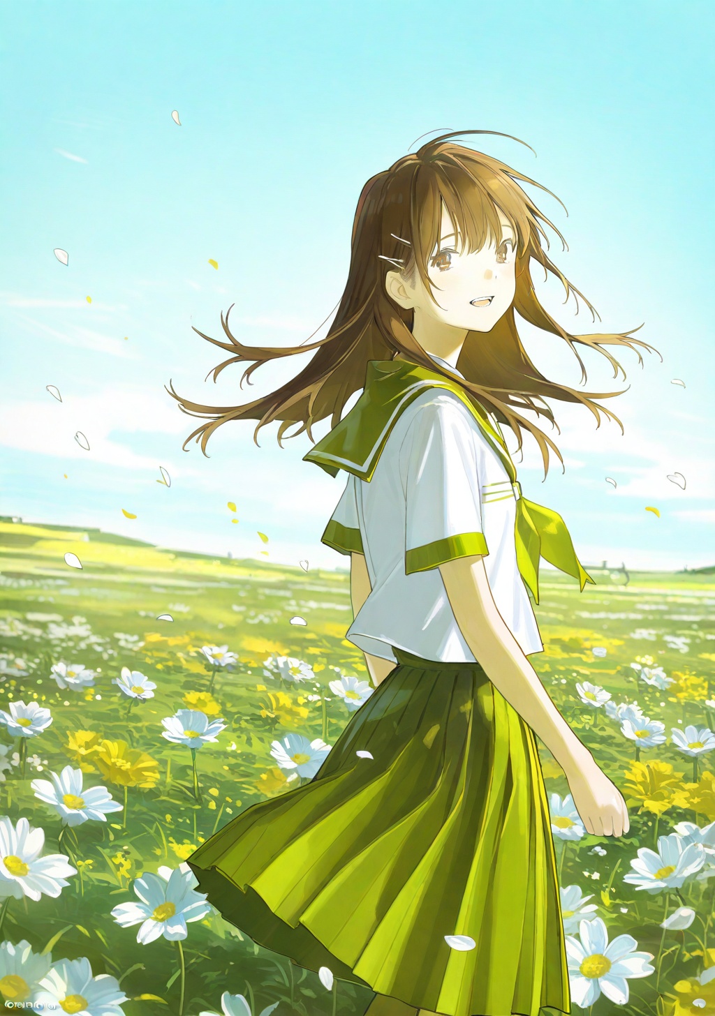 1girl,  flower,  solo on Tensor.Art