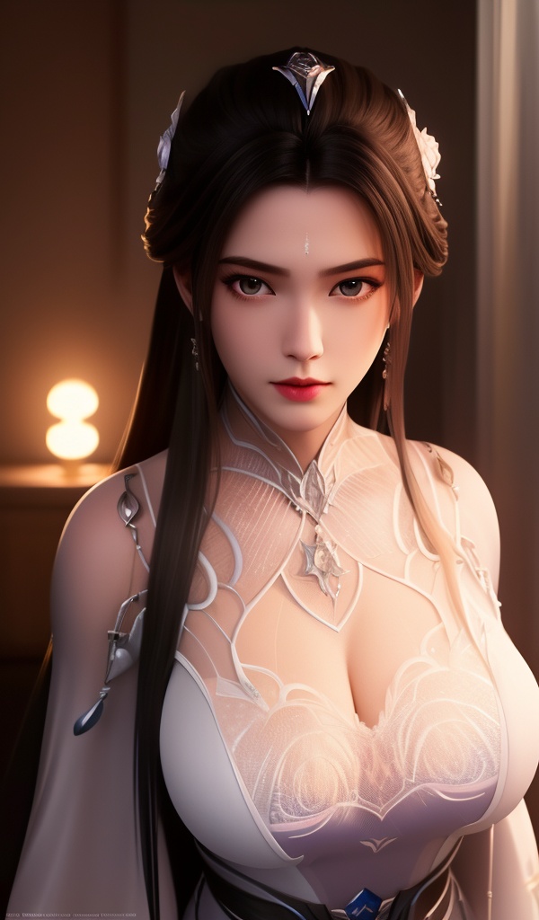 <lora:611-DA-诛仙-陆雪琪-V3:0.8>(,1girl, ,best quality, ),looking at viewer,masterpiece, (( , )),, realistic,science fiction,mole, ultra realistic 8k cg, sun ,  rose,(cleavage), (),