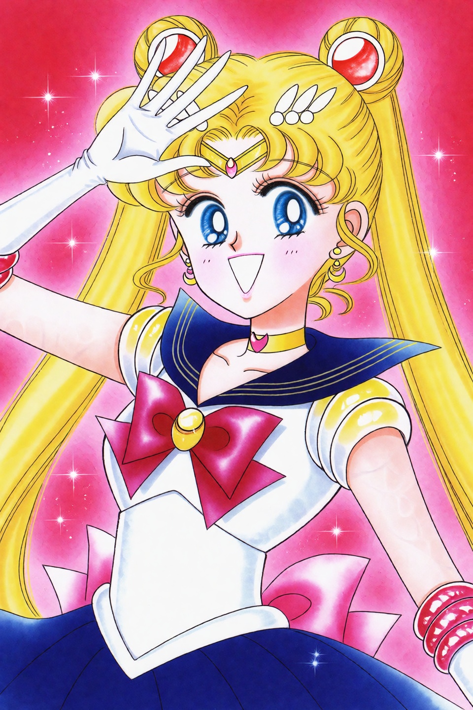 Takeuchi Naoko Style,  1girl,  tsukino usagi on Tensor.Art