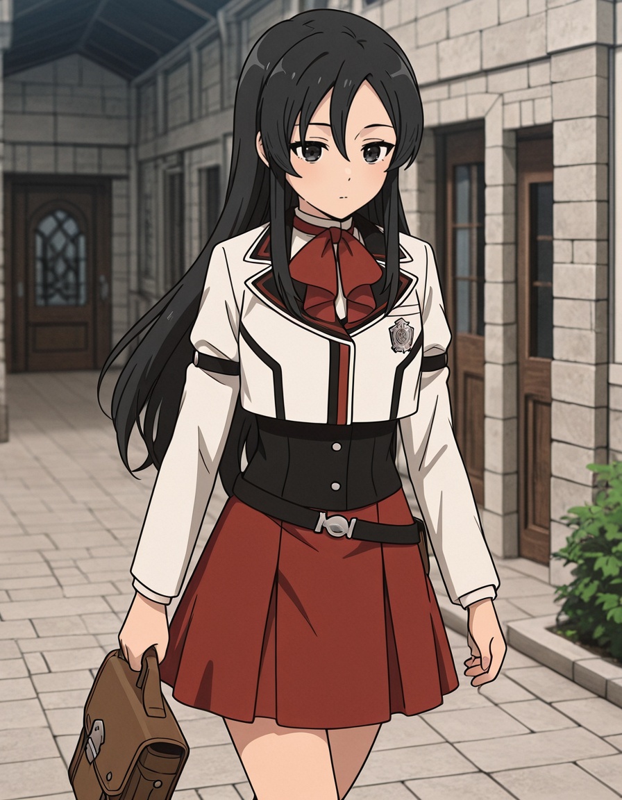 shizuka nanahoshi (mushoku tensei),  long hair,  black hair on Tensor.Art