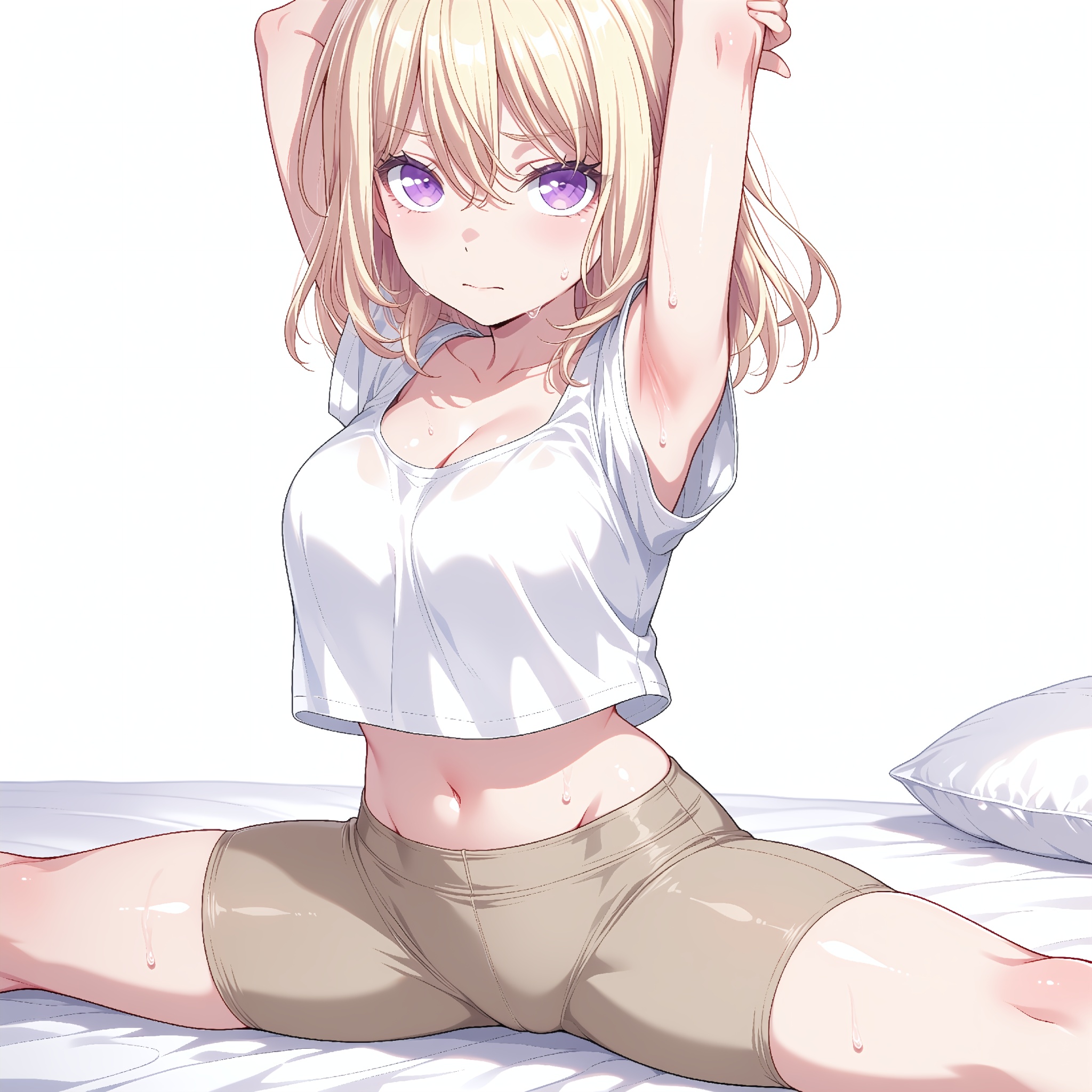 uika-m,  blonde hair,  medium hair on Tensor.Art