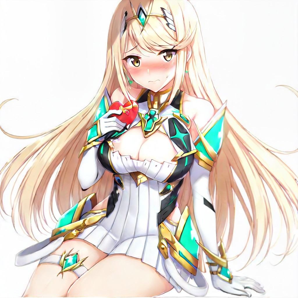 mythra \(xenoblade\),  blonde hair,  long hair on Tensor.Art
