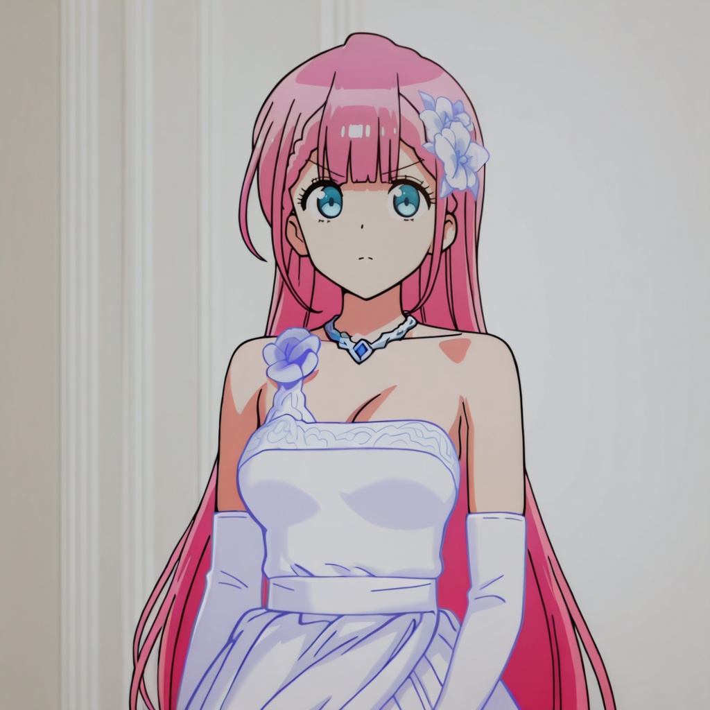 KirisuWedding,  1girl,  wedding dress on Tensor.Art