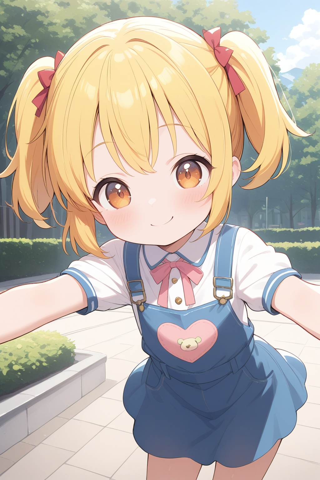 masterpiece,best quality,outdoor,1girl,cute anime girl,little_girl,loli,kawaii,smile,