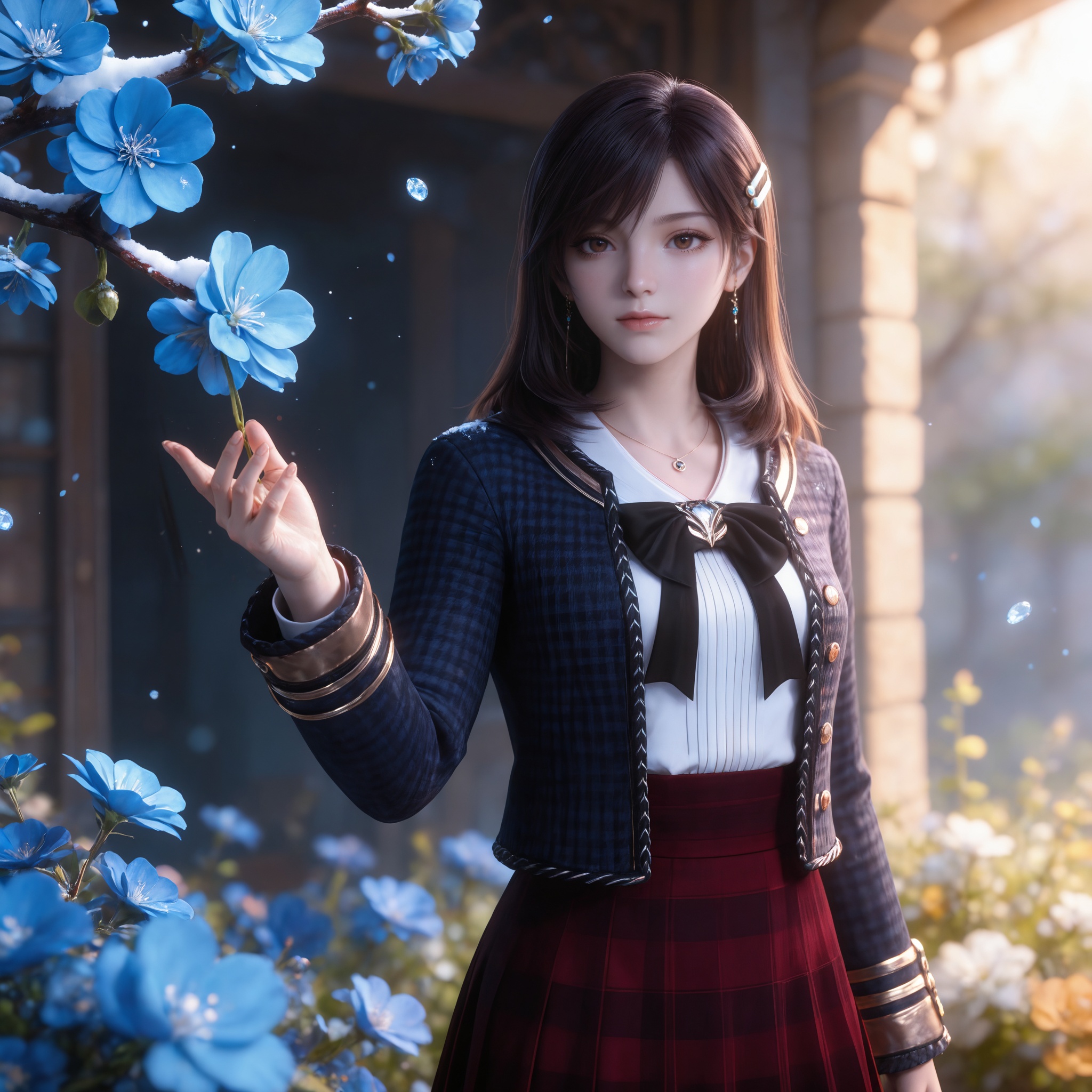 1girl,  long hair,  brown hair by 天海TianHai on Tensor.Art