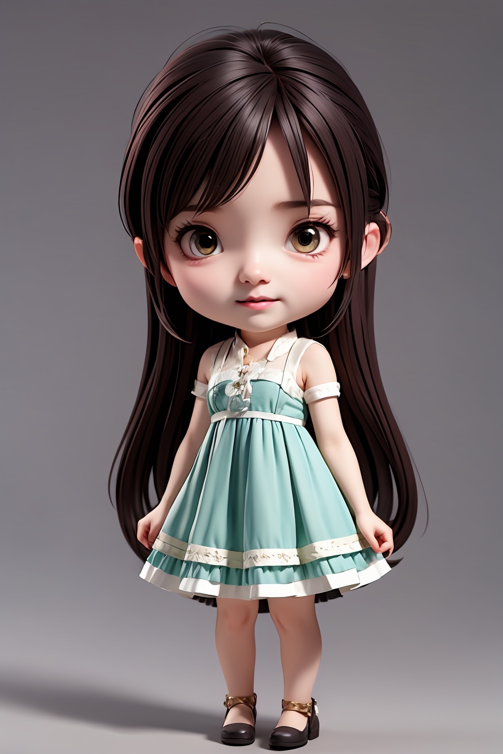 1girl,chibi,dress