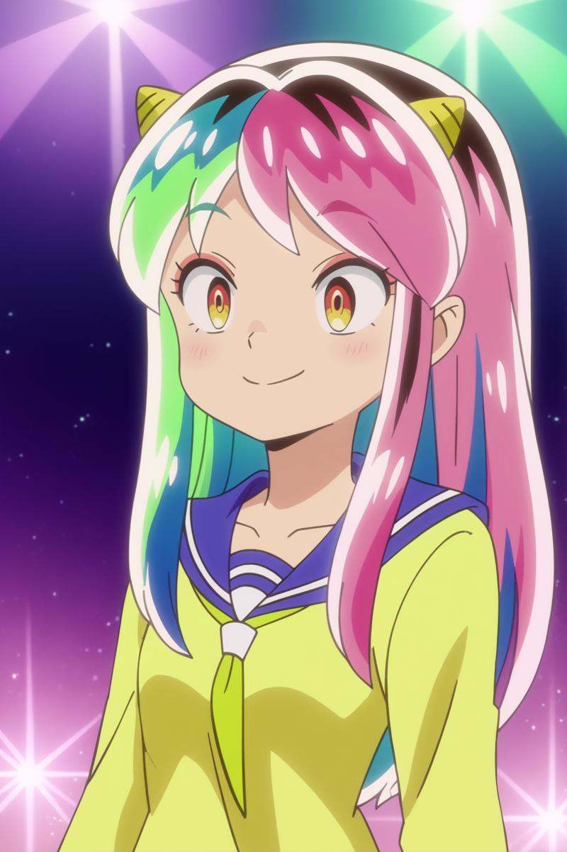 anime screencap,  Lum,  upper body on Tensor.Art