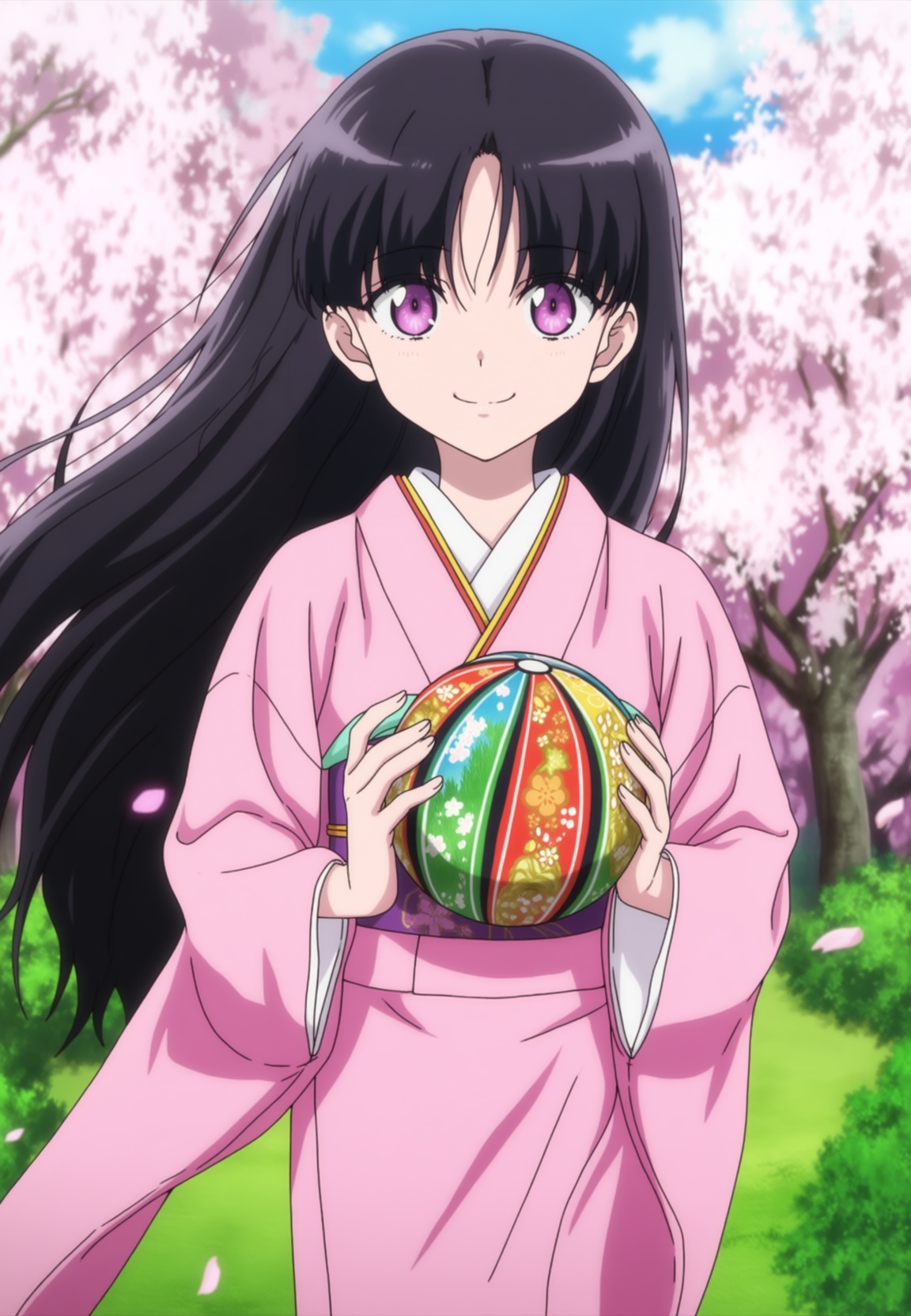 anime screencap,  anime coloring,  purple eyes on Tensor.Art