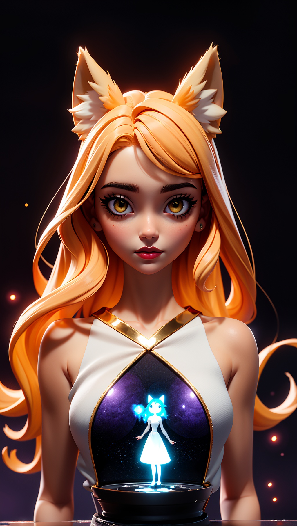 mythical doorway,  1girl,  (gold eyes) on Tensor.Art