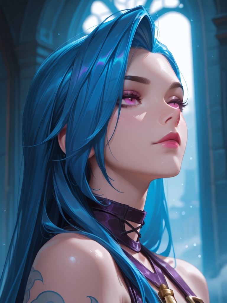 1girl,  jinx (league of legends),  general on Tensor.Art