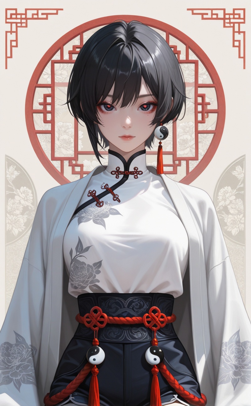 Solo,  lazypos 1female,  enchanting eyes by 江湖人称三脚猫 on Tensor.Art