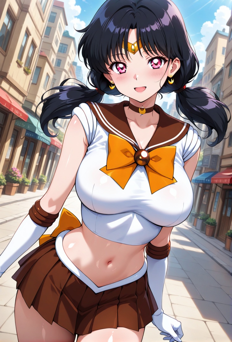 セーラー戦士コスチューム(へそ出し化) by love navel on Tensor.Art