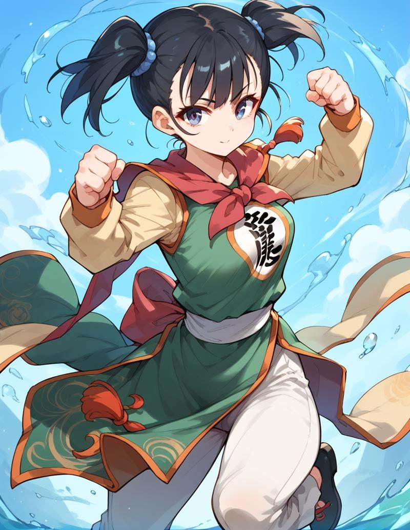 1girls,  fighter(dq3),  black hair on Tensor.Art