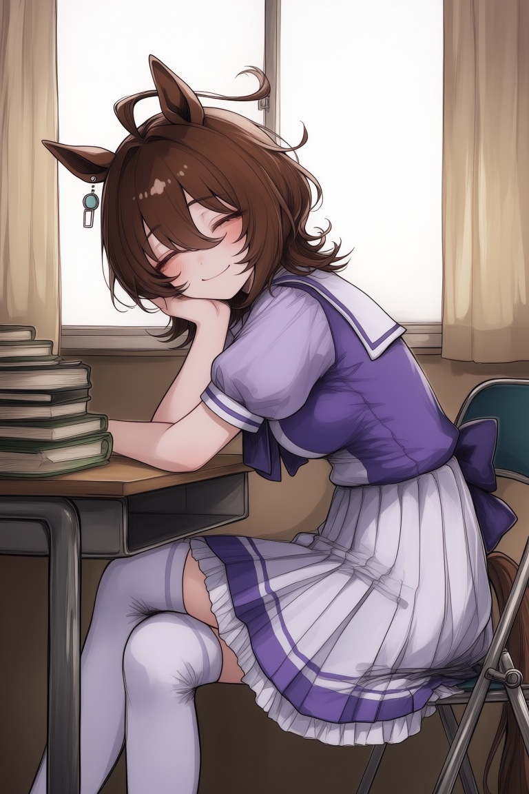 1girl,  ahoge,  animal ears on Tensor.Art
