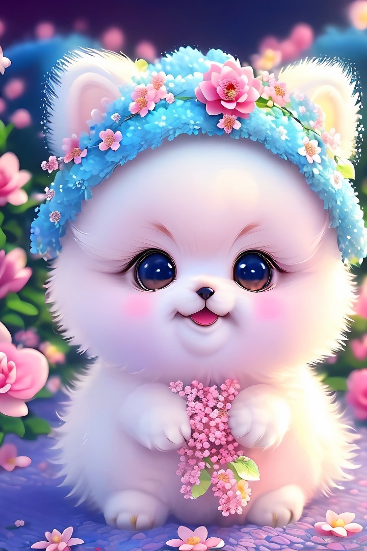 animal,animal_focus,animal_on_head,animalization,artist_name,bear,black_eyes,blue_flower,blurry,blurry_background,blurry_foreground,blush,bunny,bush,camellia,cherry_blossoms,clothed_animal,daisy,dandelion,depth_of_field,dog,flower,flower_wreath,garden,grass,hair_flower,hair_ornament,hibiscus,holding_flower,hydrangea,leaf,lily_pad,lion,lotus,no_humans,orange_flower,outdoors,oversized_animal,partially_submerged,petals_on_liquid,pink_flower,pink_rose,pond,puddle,purple_flower,purple_rose,rainbow,red_flower,rose,shiba_inu,snail,tulip,water,white_flower,pink_flower,blue color <lora:cute dog_20230708214731-000019:1>