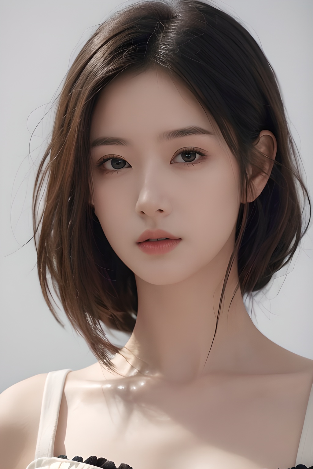 <lora:0818_01:0.7>,simple background,microdress,, 1girl,realistic,masterpiece, best quality, photorealistic, HDR,detail