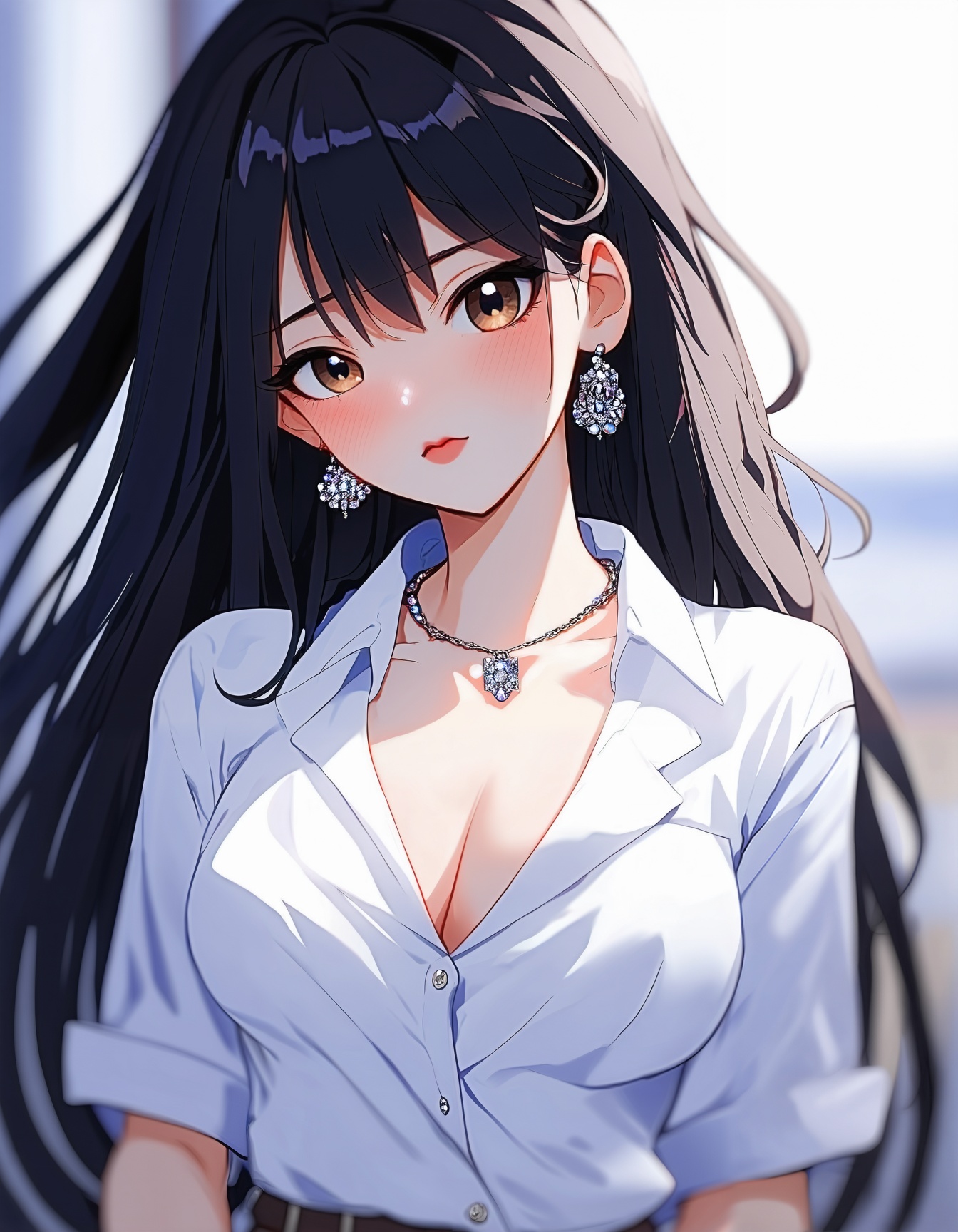 anime style,  anime girl,  long hair on Tensor.Art