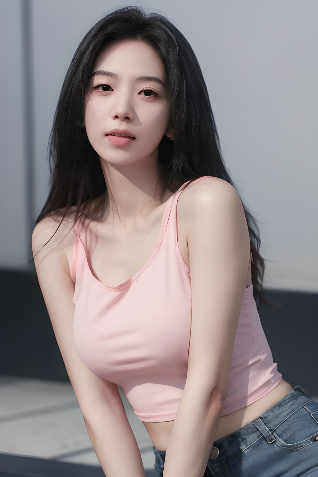 <lora:0830_05:0.7>,pink ****_top,, 1girl,realistic,masterpiece, best quality, photorealistic, HDR,detail