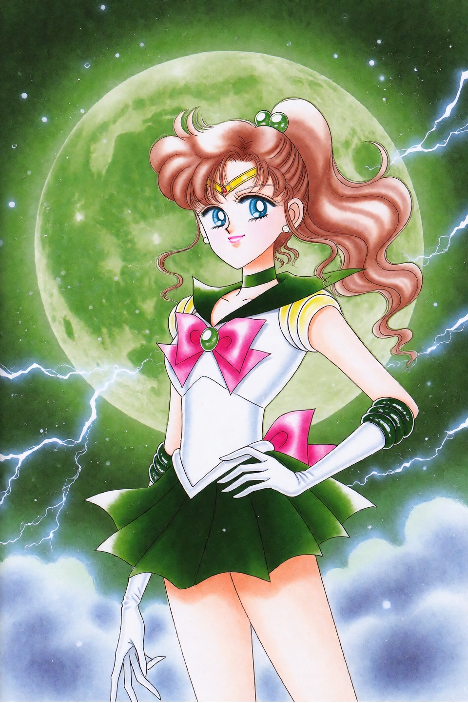 1girl,  sailor senshi uniform,  sailor jupiter on Tensor.Art