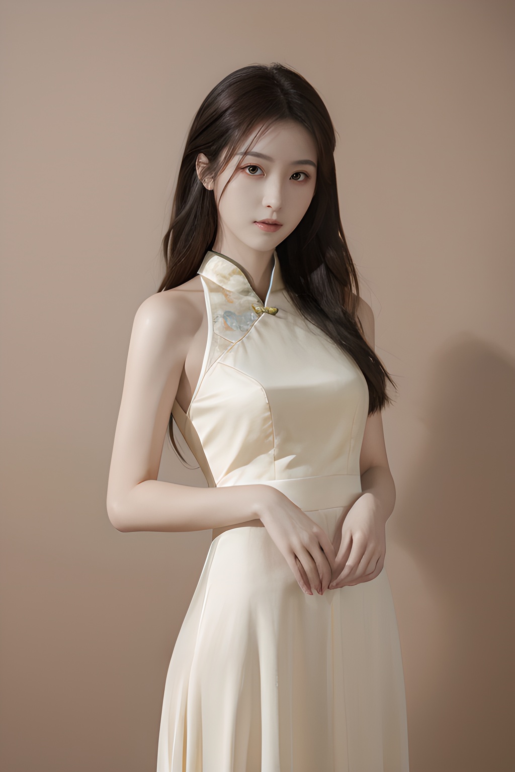 <lora:0814_06:0.7>,simple background,china_dress,, 1girl,realistic,masterpiece, best quality, photorealistic, HDR,detail