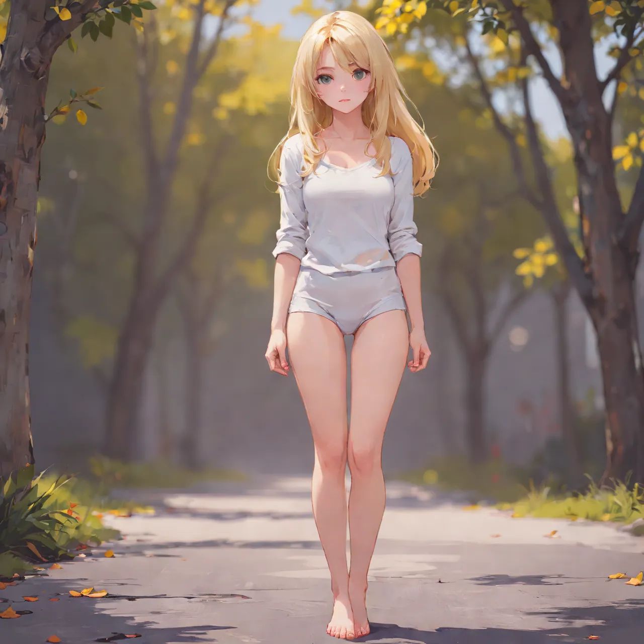 blonde girl full body on Tensor.Art