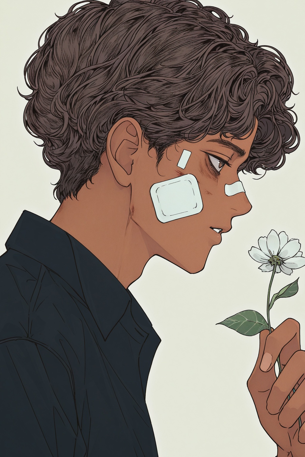 veln1x,  flower,  bandaid on Tensor.Art