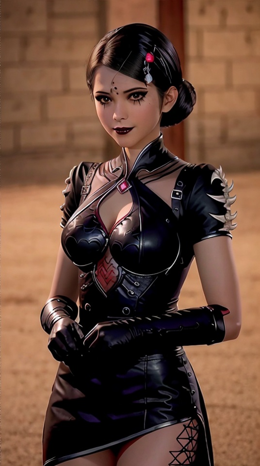 1girl,breasts,cowboy lens,dark-skinned female,dark skin,gloves,hair ornament,medium breasts,open mouth,short hair,simple background,smile,solo,white background,,<lora:9f28815929e1d45ba29ca1a9ff1c2a0a2b5b51662ffe4e53c6c41f2272400465:0.7>