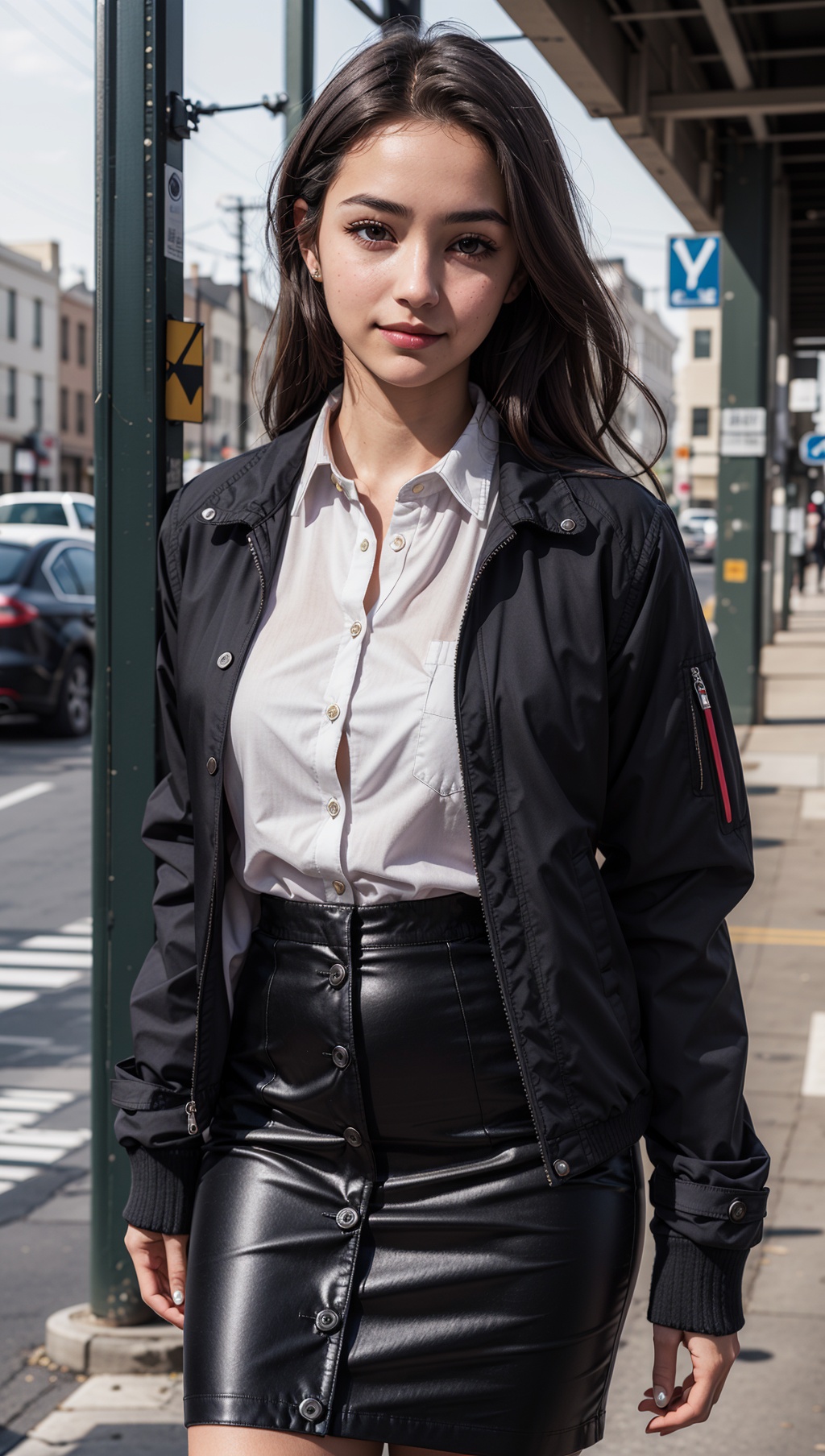 a photograph of (1girl,  23 years old,  slight smile) on Tensor.Art