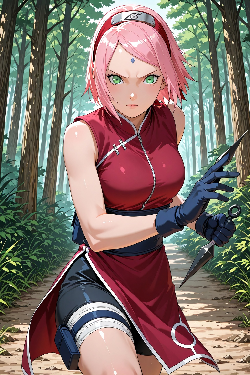 1girl,  sakura_haruno,  naruto on Tensor.Art