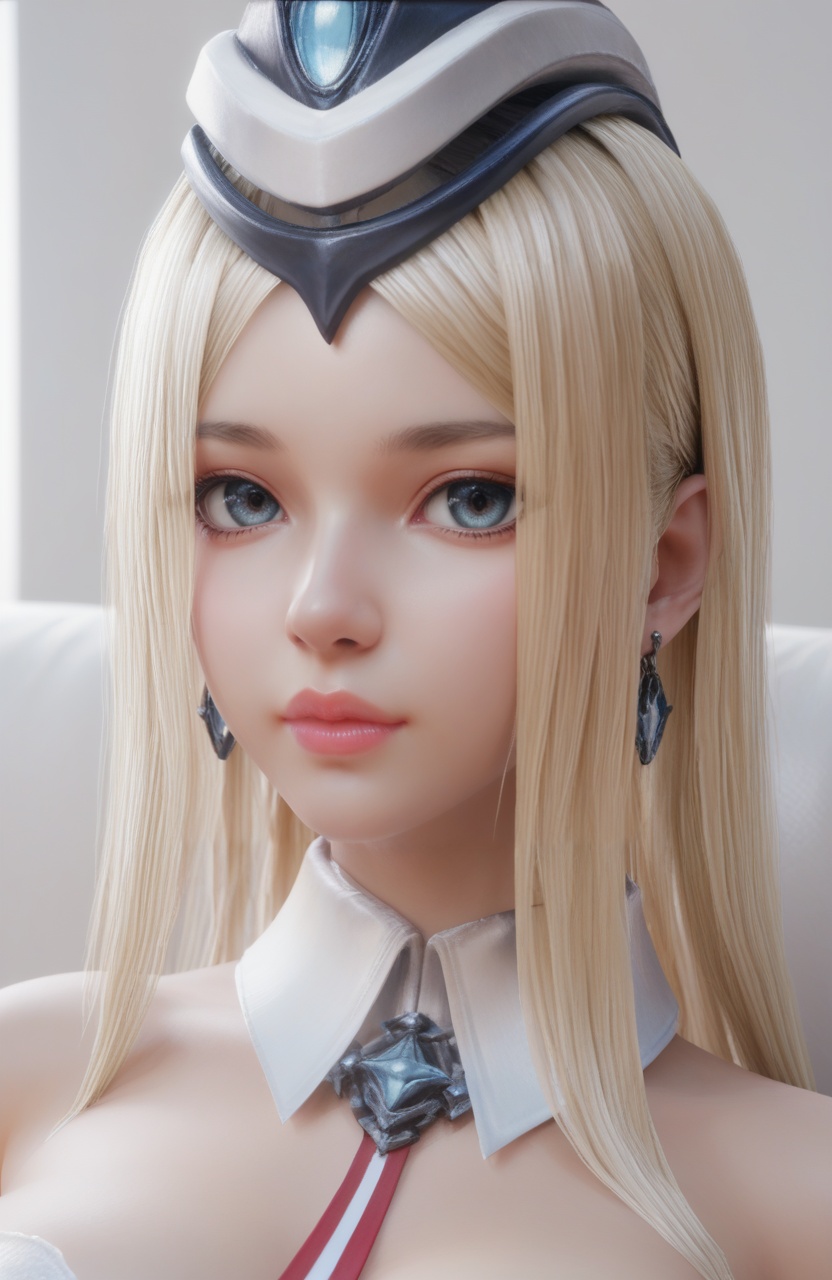supermodel,score_8_up,score_7_up,hyperdetailed,hyperrealistic,volumetric lighting,focus on face,textured skin,eye lighting,SkinHairDetail,zPDXL,very attractive,Expressiveh,realistic skin,score_9,score_8_up,score_9,score_8_up,1 girls,high cold face,yujie,perfect round large,breasts,jewelry,beautiful eyes,detailed eyes,lips,earrings,jewelry,large breasts,long hair,looking at viewer,white couch,breasts,large breasts,soft light,<lora:3NAUM:0.8>,bare shoulders,blonde hair,hat,long hair,close-up,portrait,hand out of frame,