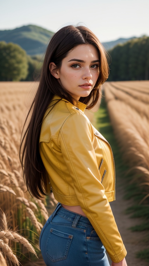 raw photo,  fashion photography of cute (Belén Rodríguez),  long on Tensor.Art