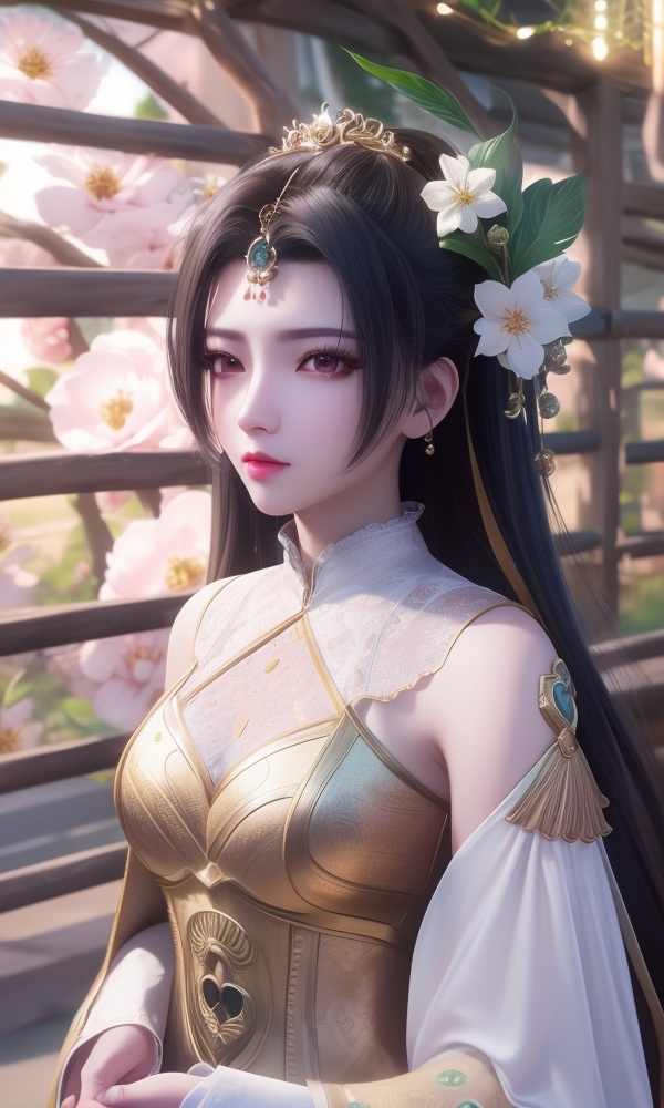 (,1girl, ,best quality, ),looking at viewer, <lora:404-DA-仙逆-凤栾:0.8> ,ultra detailed background,ultra detailed background,ultra realistic 8k cg,, ,masterpiece, (( , )),, ,tamari \(flawless\),  ,   cure blossom,  ,,  (()), (), ,, 