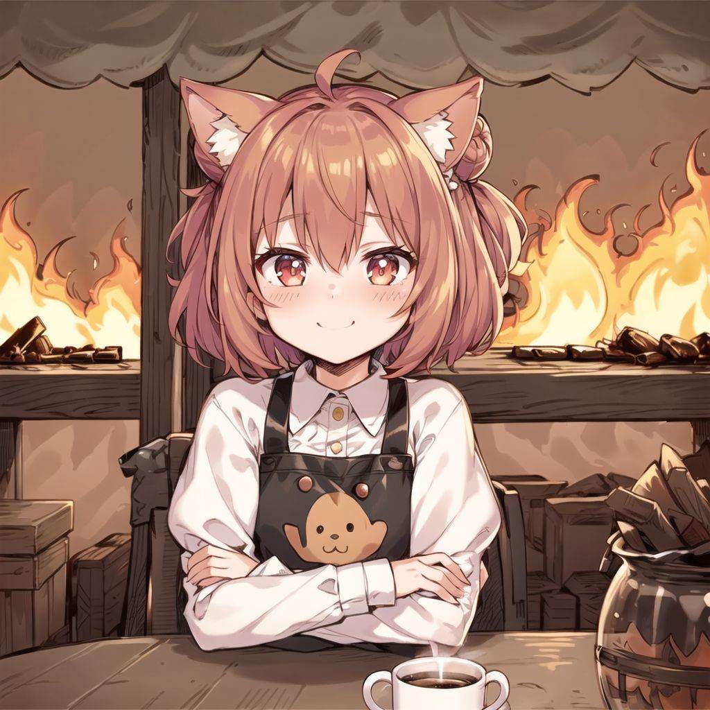 thisisfine,  1girl,  plum hair on Tensor.Art