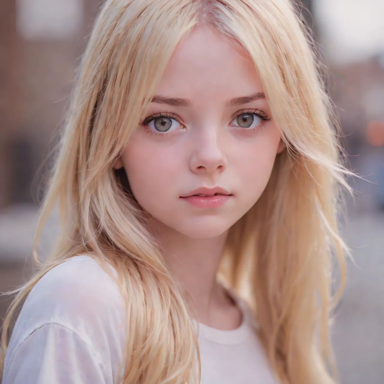 Photo of a blonde girl on Tensor.Art