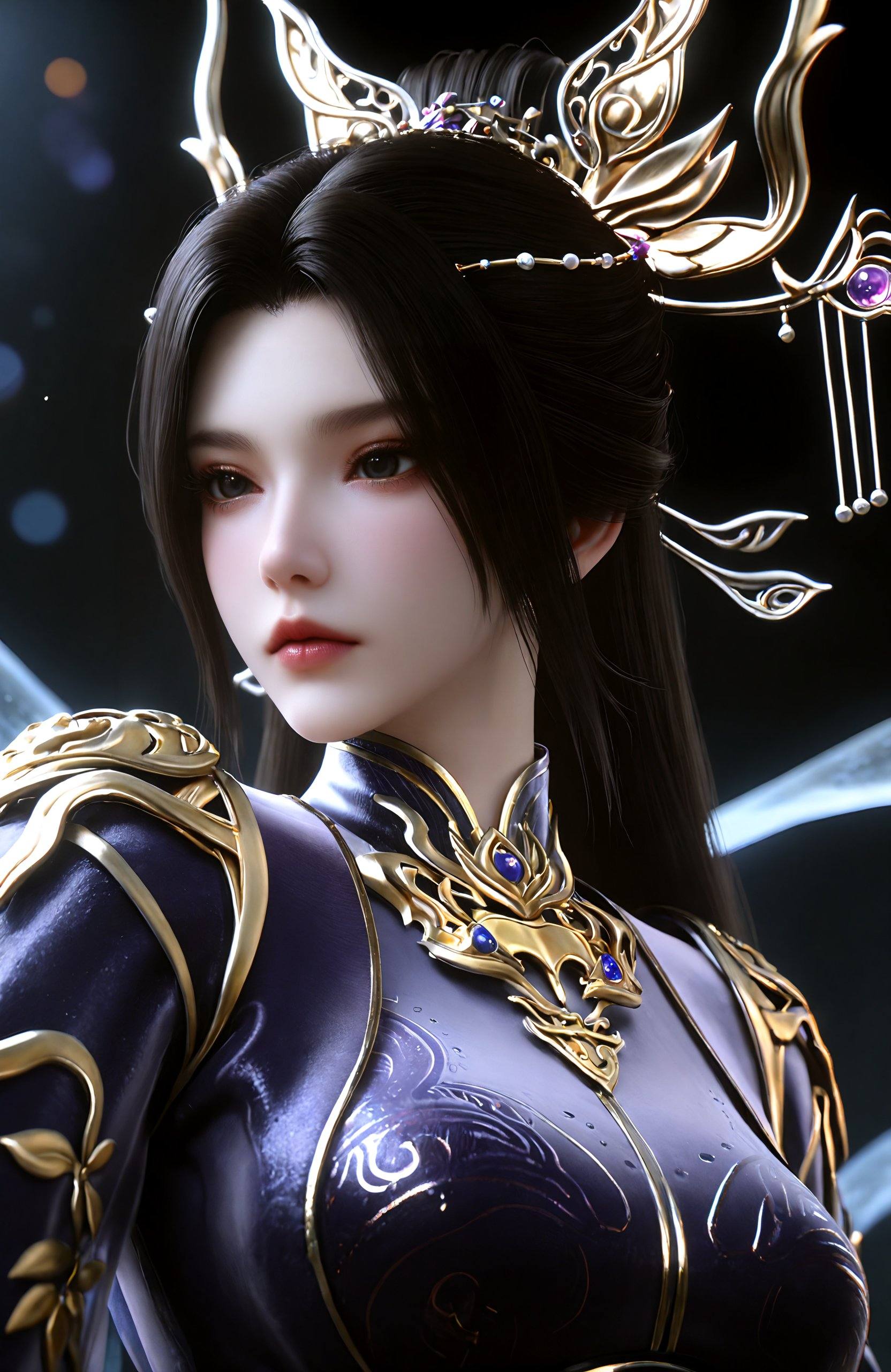 1girl,  long hair,  hair ornament by 天海TianHai on Tensor.Art