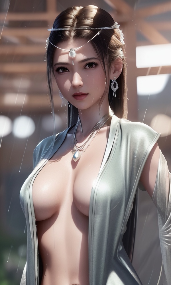 <lora:405-DA-太一剑仙传-孤傲雪:0.8> ,(,1girl, ,best quality, ),looking at viewer, ,ultra detailed 8k cg, ultra detailed background,  ultra realistic 8k cg,          cinematic lighting, cinematic bloom, (( , )),,  , unreal, science fiction,  luxury, jewelry, diamond, pearl, gem, sapphire, ruby, emerald, intricate detail, delicate pattern, charming, alluring, seductive, erotic, enchanting, hair ornament, necklace, earrings, bracelet, armlet,halo,masterpiece, (( , )),, realistic,science fiction,mole, ,cherry blossoms,(((, , ultra high res, (photorealistic:1.4), raw photo, 1girl, wet clothes, rain, sweat, ,wet, )))(( , ))   (()), (),