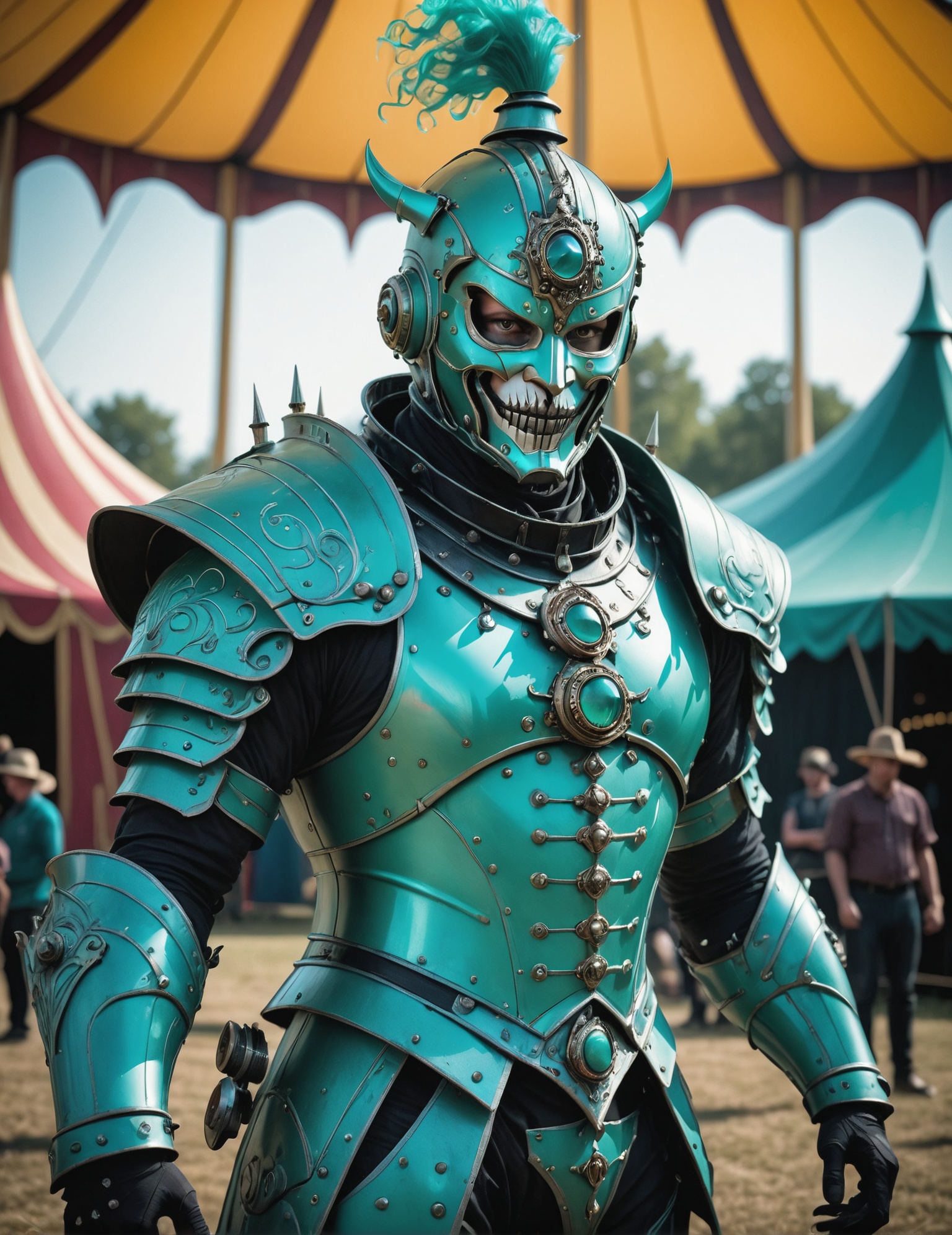 Full-body realistic 8K raw photography,  ,  mecha helmet on Tensor.Art