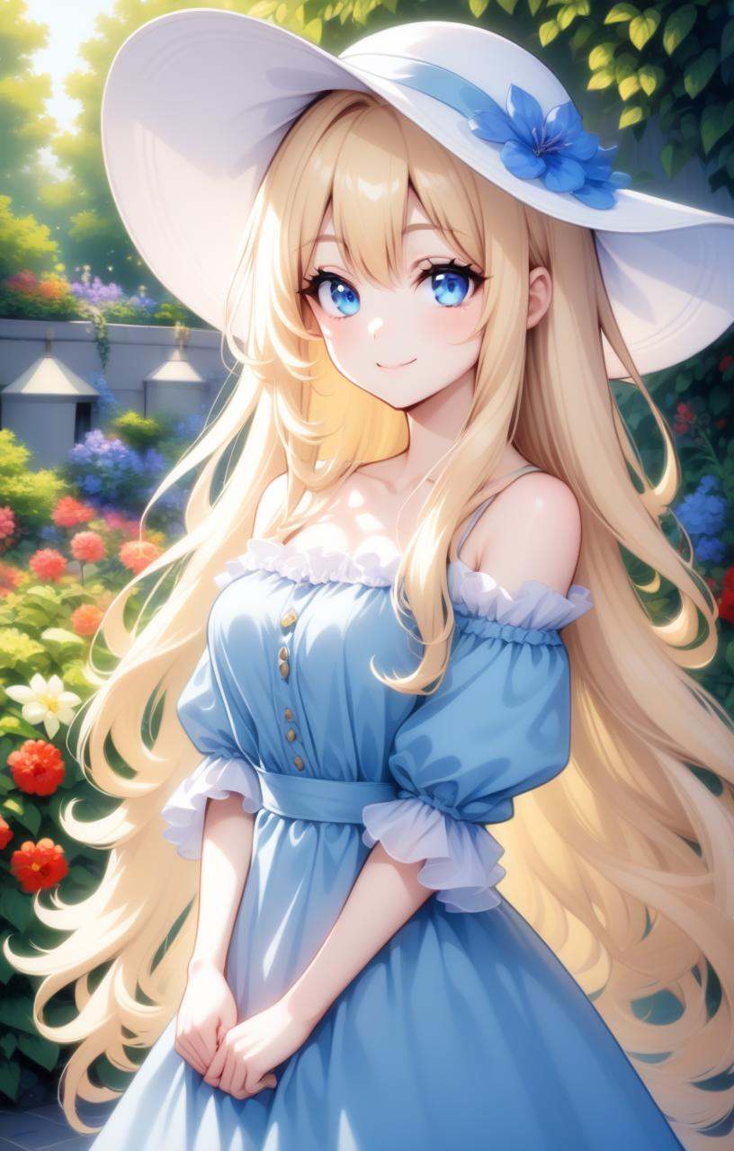 1girl,  long hair,  blue eyes on Tensor.Art