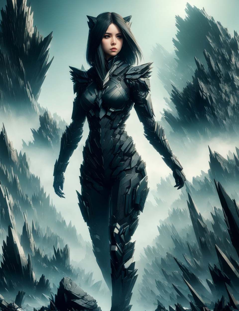 DonMB14ckR0ck black rock,  female metatraxi, by DonMischo on Tensor.Art