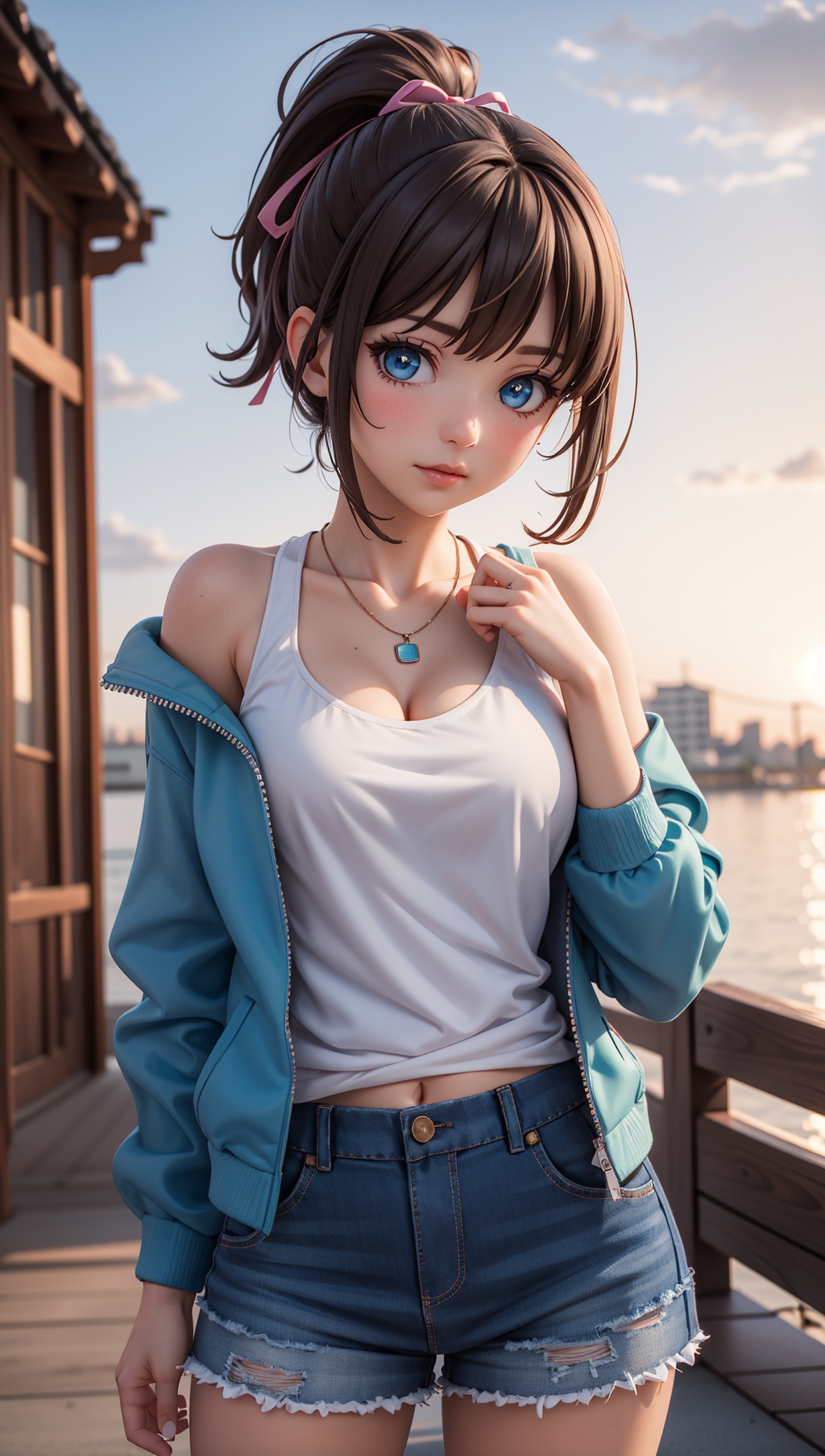 3d,  3d background,  1girl on Tensor.Art